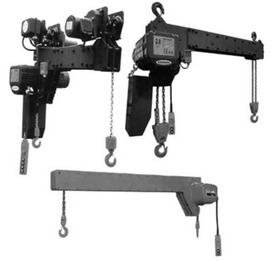 Electric chain twin hook hoist